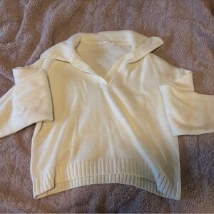 Bluenotes Cream V-Neck Women's Sweater